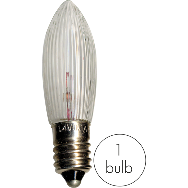 Topplampa 1,4V klar 3-pack E10