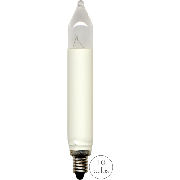 Skaftlampa 100mm 23V 3W 2-pack för 10 armar E10