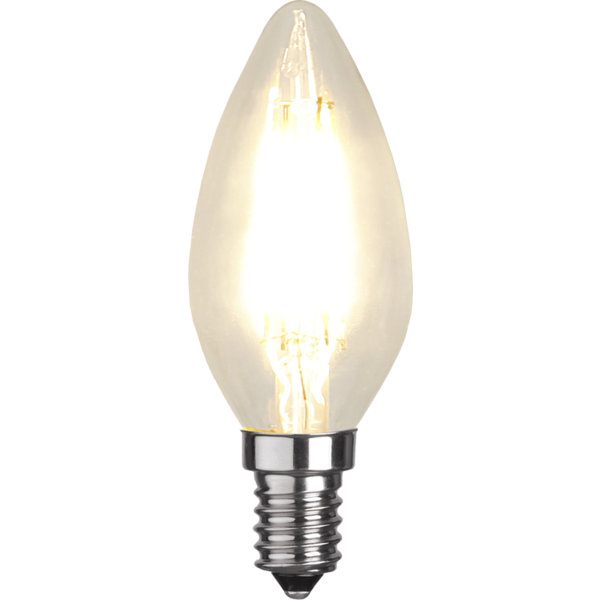 LED kronljus klar 4,2W 470lm 2700K dimbar E14