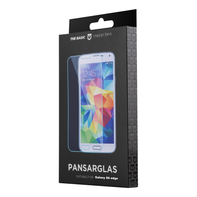 Merskal Pansarglas, Skrmskydd i hrdat glas fr Galaxy S6 Edge, 0,3mm tunt, transparent