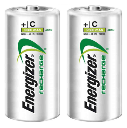 Batteri uppladdningsbart C 2-pack 1.2V HR14 2500mAh Energizer