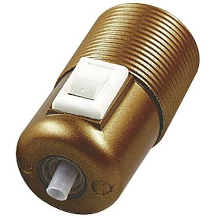 Lamphållare med strömbrytare E27 guldfärgad