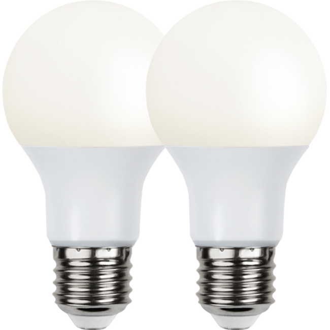 LED-lampa E27 2-pack Opaque Basic