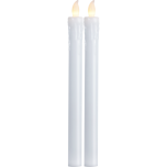 Antikljus LED batteridrivet 25 cm 2-pack vit