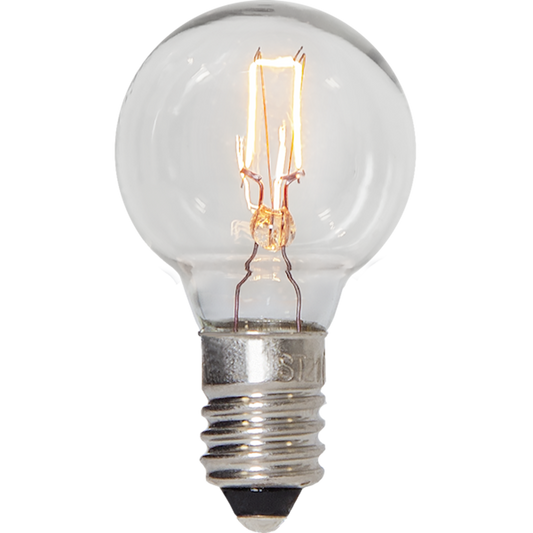 Reservlampa glob klar 34V 3W E10