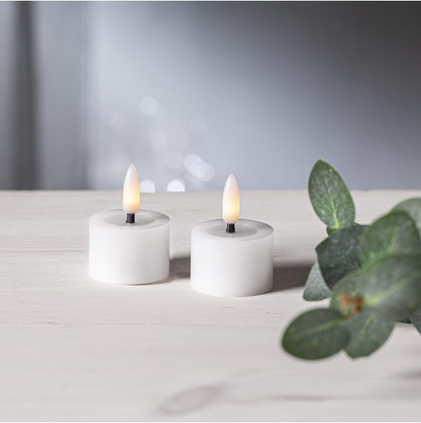 LED Värmeljus 2-pack Flamme Flow 4x5cm