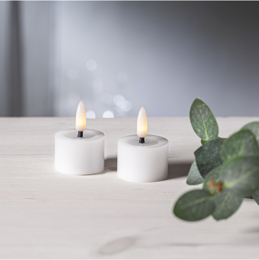 LED Värmeljus 2-pack Flamme Flow 4x5cm