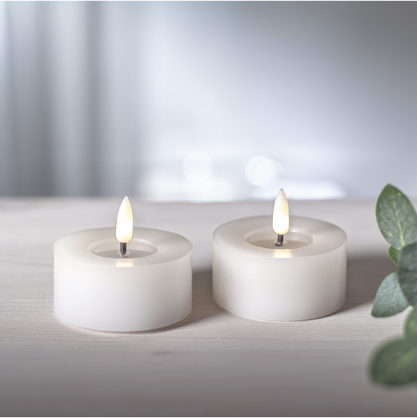 LED Värmeljus 2-pack Flamme Flow 7x5,5cm