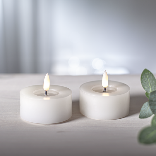 LED Värmeljus 2-pack Flamme Flow 7x5,5cm