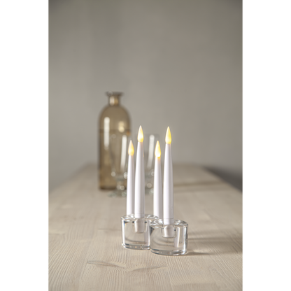Antikljus LED 4-pack 16cm höga