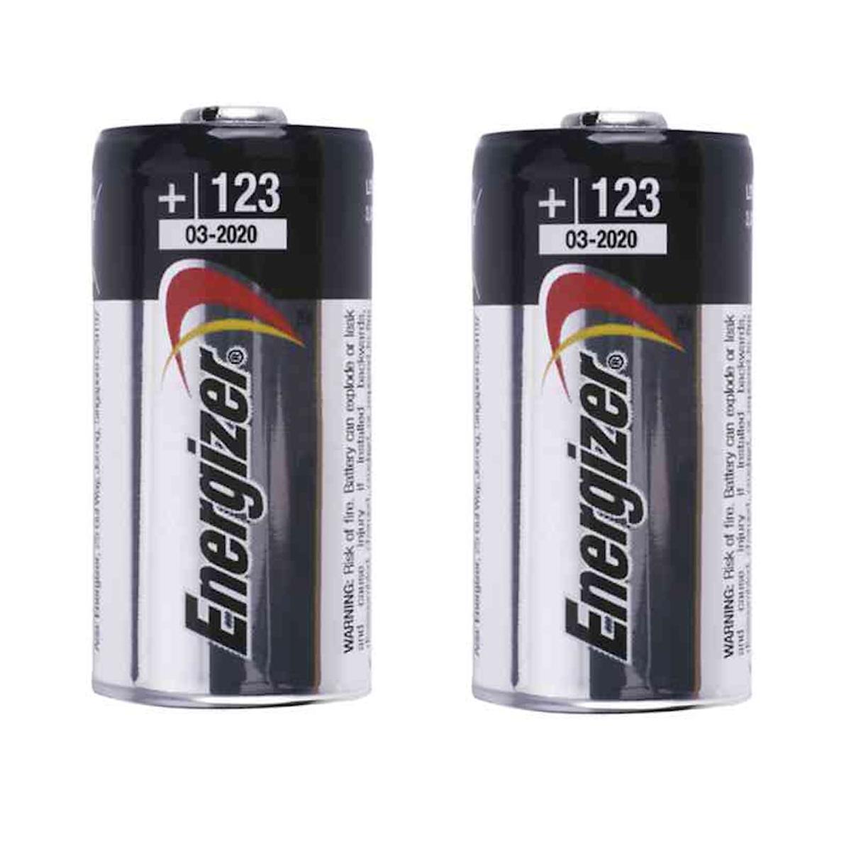 Batteri 2-pack lithium LR123 CR17345 3V Energizer