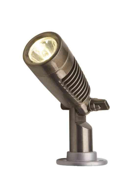 TRÄDGÅRDSB MINUS SPOTLIGHT LED 12V VARMVIT METALLGRÅ