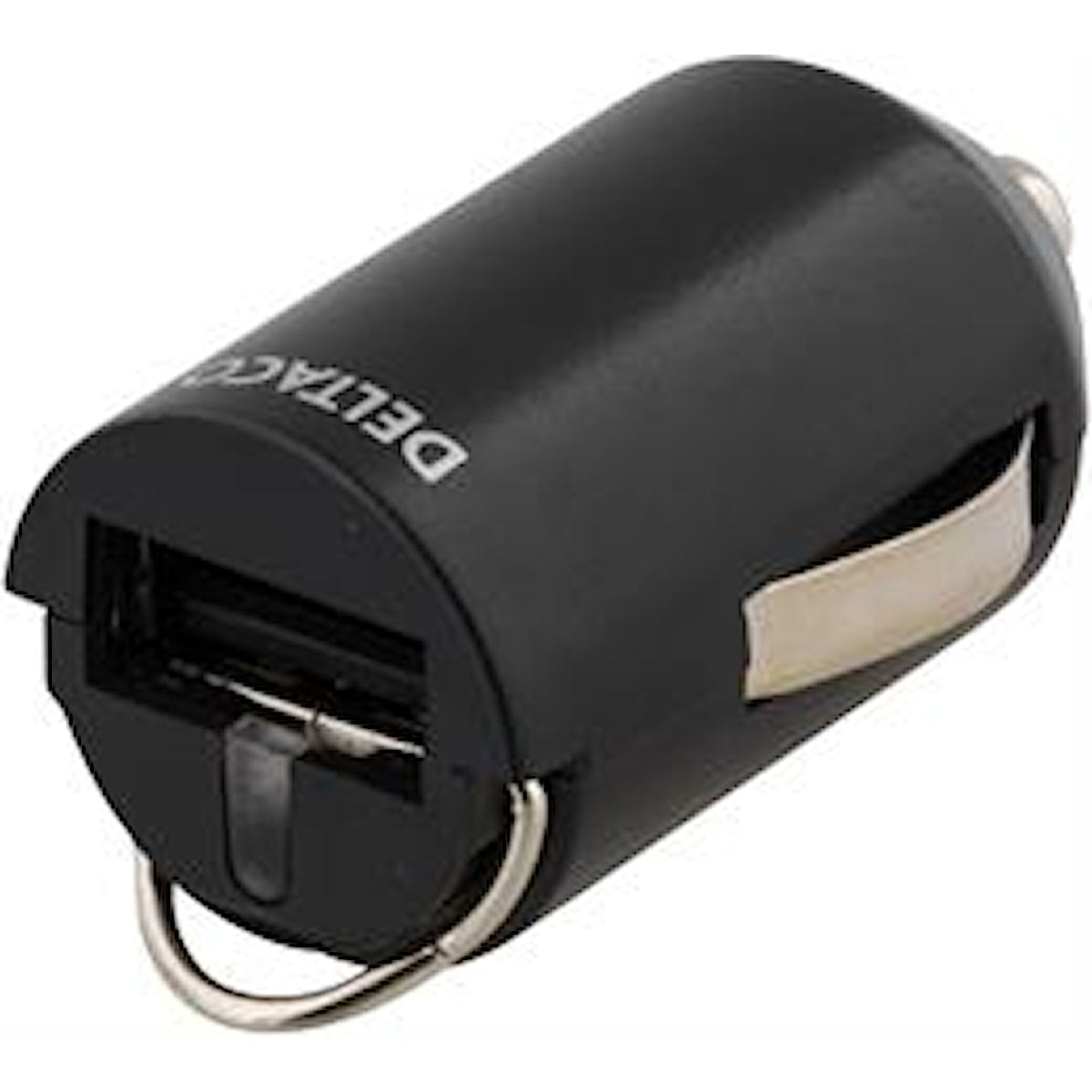 DELTACO billaddare, 1A, 1x USB Type A, 12-24V DC input,