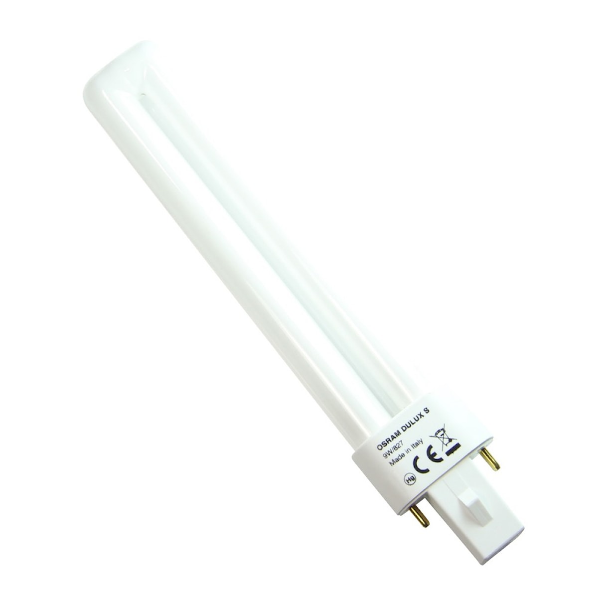 Osram Dulux S kompaktlysrör 9W 600lm 2700K 2-stav G23