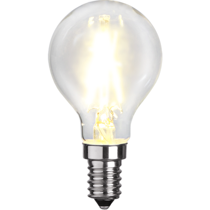 LED litet klot klar 2W 250lm 2700K E14