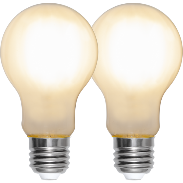 LED 2-pack normalform frostad 4,5W 470lm 2700K E27