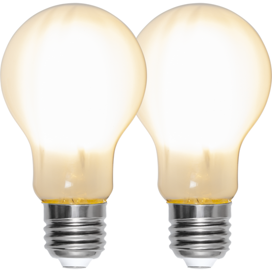 LED 2-pack normalform frostad 7W 806lm 2700K E27