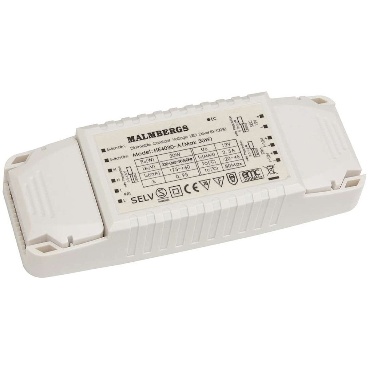 Malmbergs LED-driver 12V DC dimbar 30W