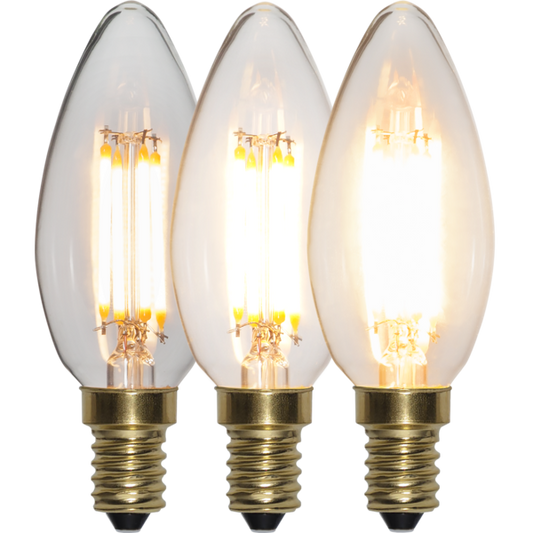 LED kronljus softglow 3-steg minne 4W 40-400lm 2100K E14