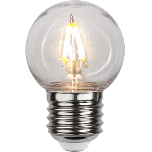 LED outdoor litet klot klar 1,4W 120lm 2700K E27
