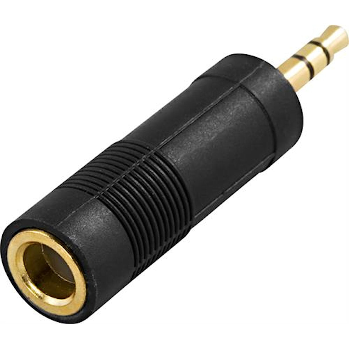 DELTACO teleadapter 6,3mm ho - 3,5mm stereo ha