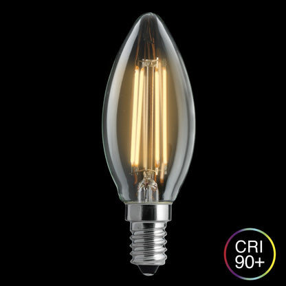 Unison LED kronljus klar dim to warm 4,5W 470lm 2700-2200K E14