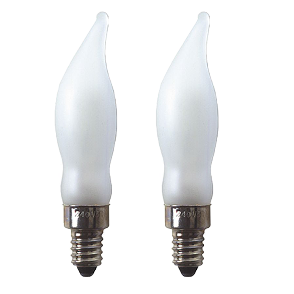 Lampa ljusstake 230V frostad 2-pack 5W E10