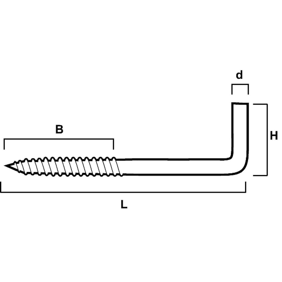 Vinkelkrok 7 2,7x40mm 6-pack