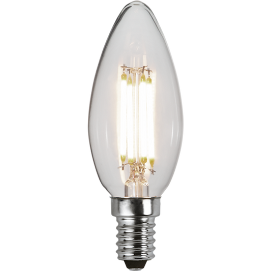 LED kronljus klar 3-steg minne 4.2W 470lm 3000K E14