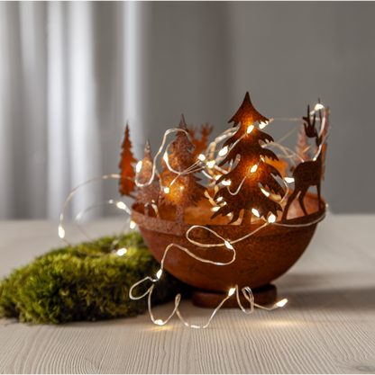 Ljusslinga Dew Drop 40 LED 4m batteridiven timer