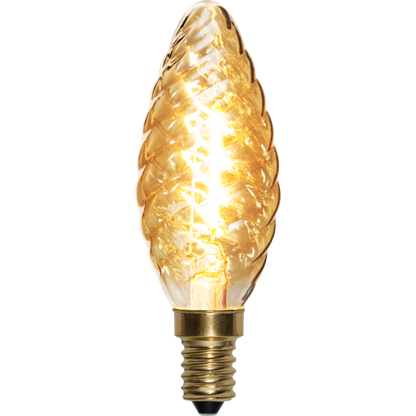 LED vridet kronljus amber softglow 0,8W 70lm 2100K E14