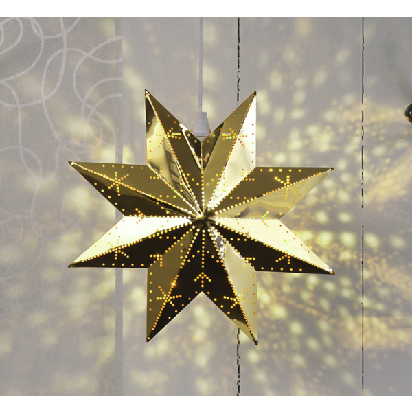 Metallstjärna Classic mässing 28cm