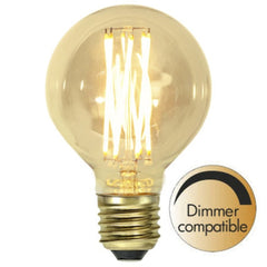 Decoration LED stor glob filament 3,8W 240lm 1800K dimbar E27