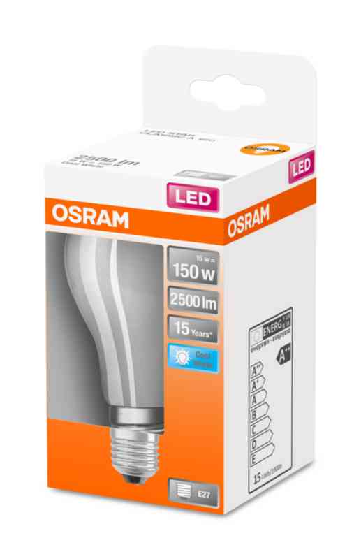 Osram LED frostad 16W 2500lm 4000K E27