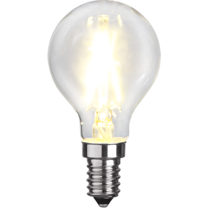 LED litet klot klar 2W 250lm 2700K E14