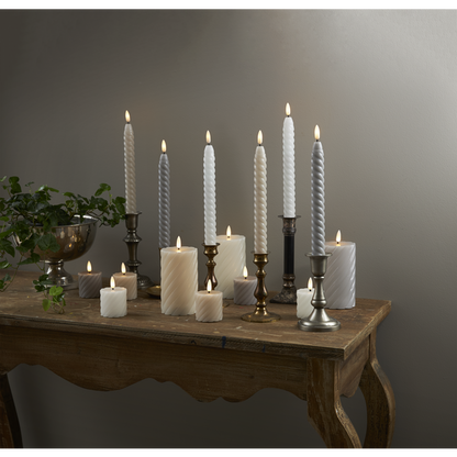 LED Blockljus Flamme Swirl
