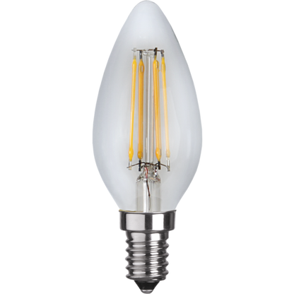 LED kronljus klar 4,2W 470lm 2700K dimbar E14