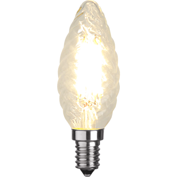 LED vridet kronljus 4,2W 470lm 2700K dimbar E14