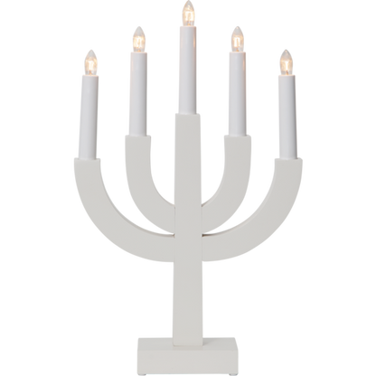 Ljusstake Selma vit 40cm hög