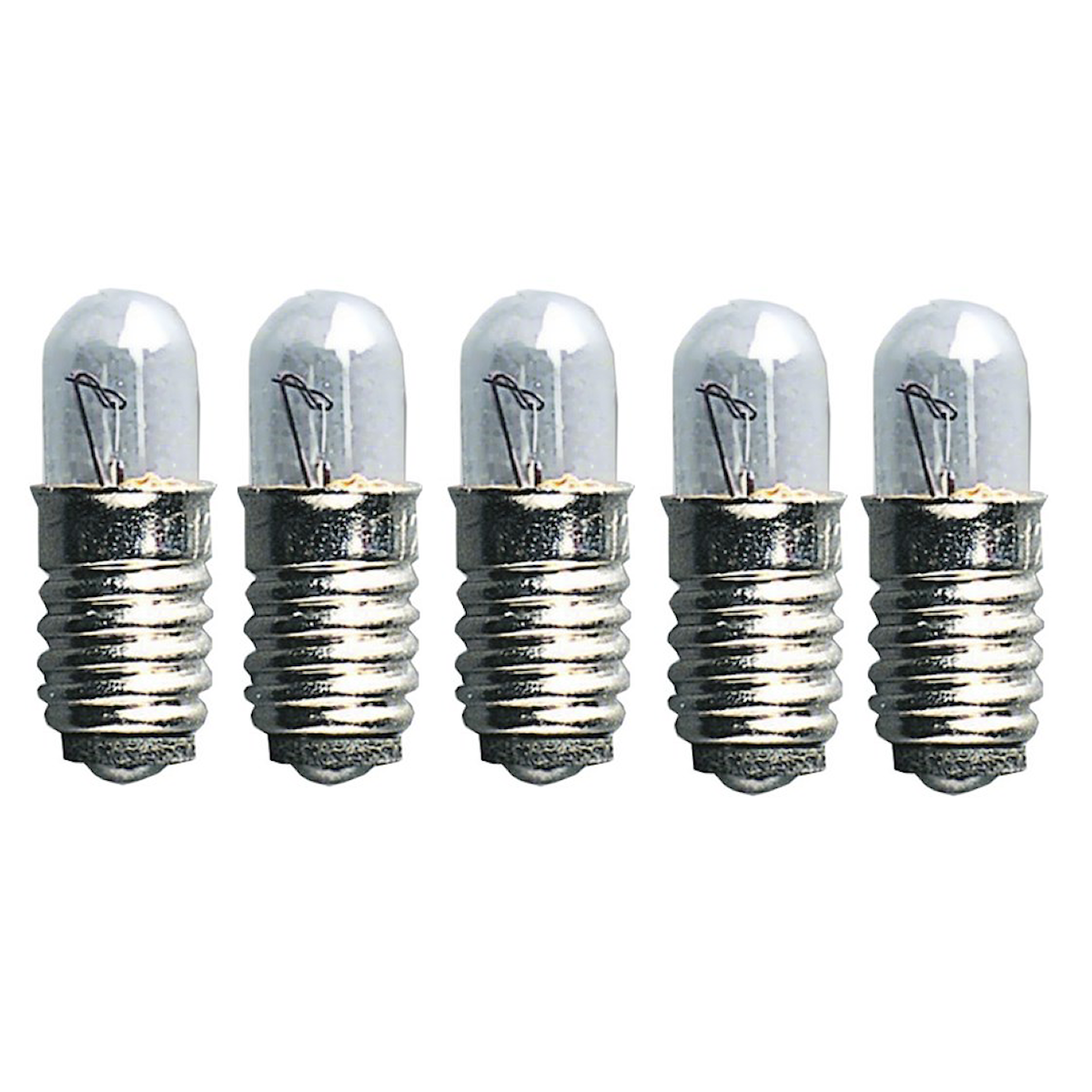 Microlampa 5-pack 12V 1,2W klar E5