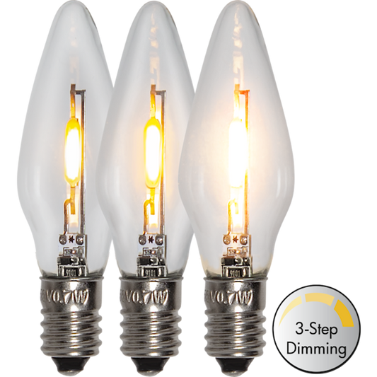 LED topplampa klar 5-pack 14-55V 3-steg dimmer E10