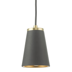 Oriva fönsterlampa Cone svart-guld 14cm hög