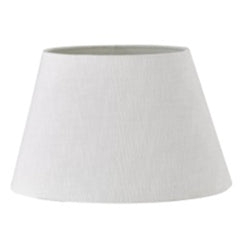 Lampskärm oval linne 28cm vit