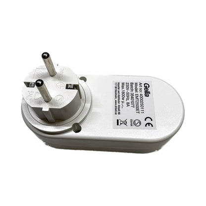 Klockströmbrytare digital vit 1800W IP20