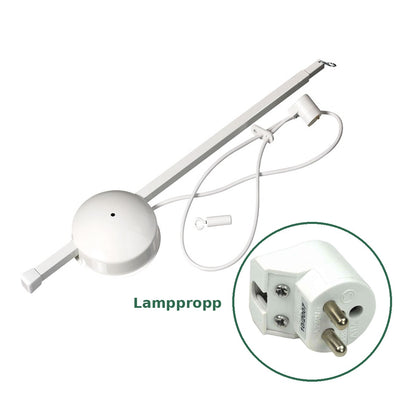 Långe Jan förlängningsarm med jordad lamppropp